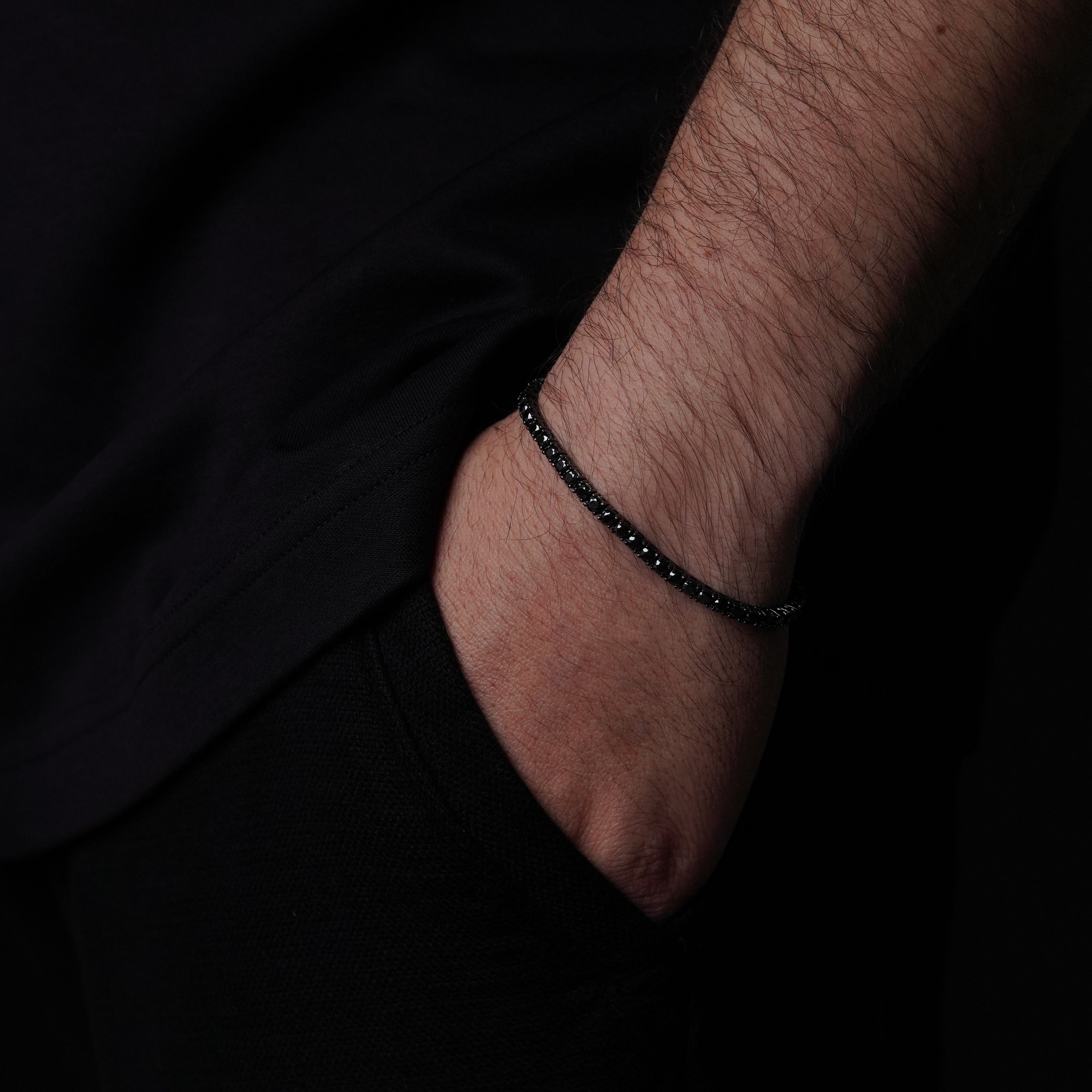 צמיד טניס 5.2 קראט - Blackout