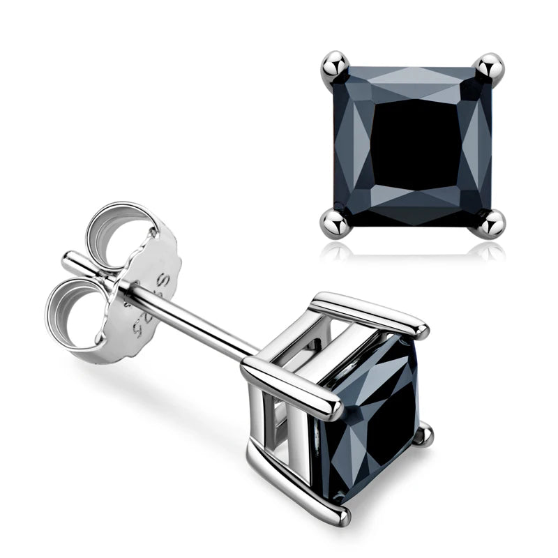 עגילים צמודים 1 קראט Midnight Princess