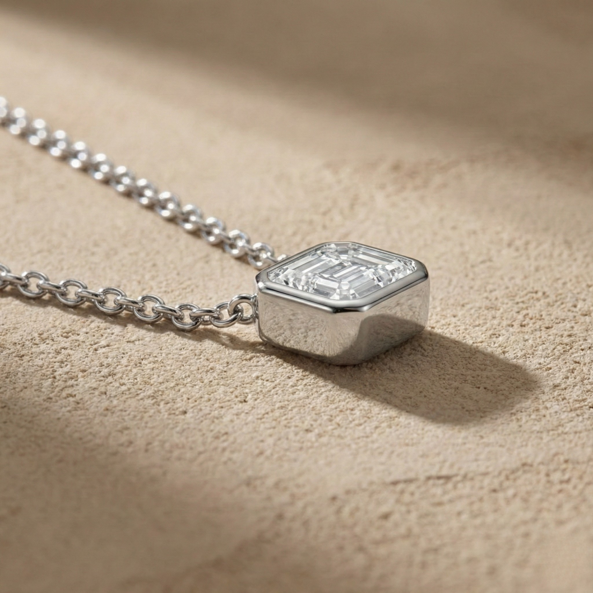 שרשרת מואסנייט אמרלד 1 קראט