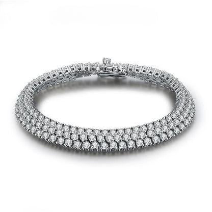 צמיד טניס 3 שורות - Makeda Jewelry
