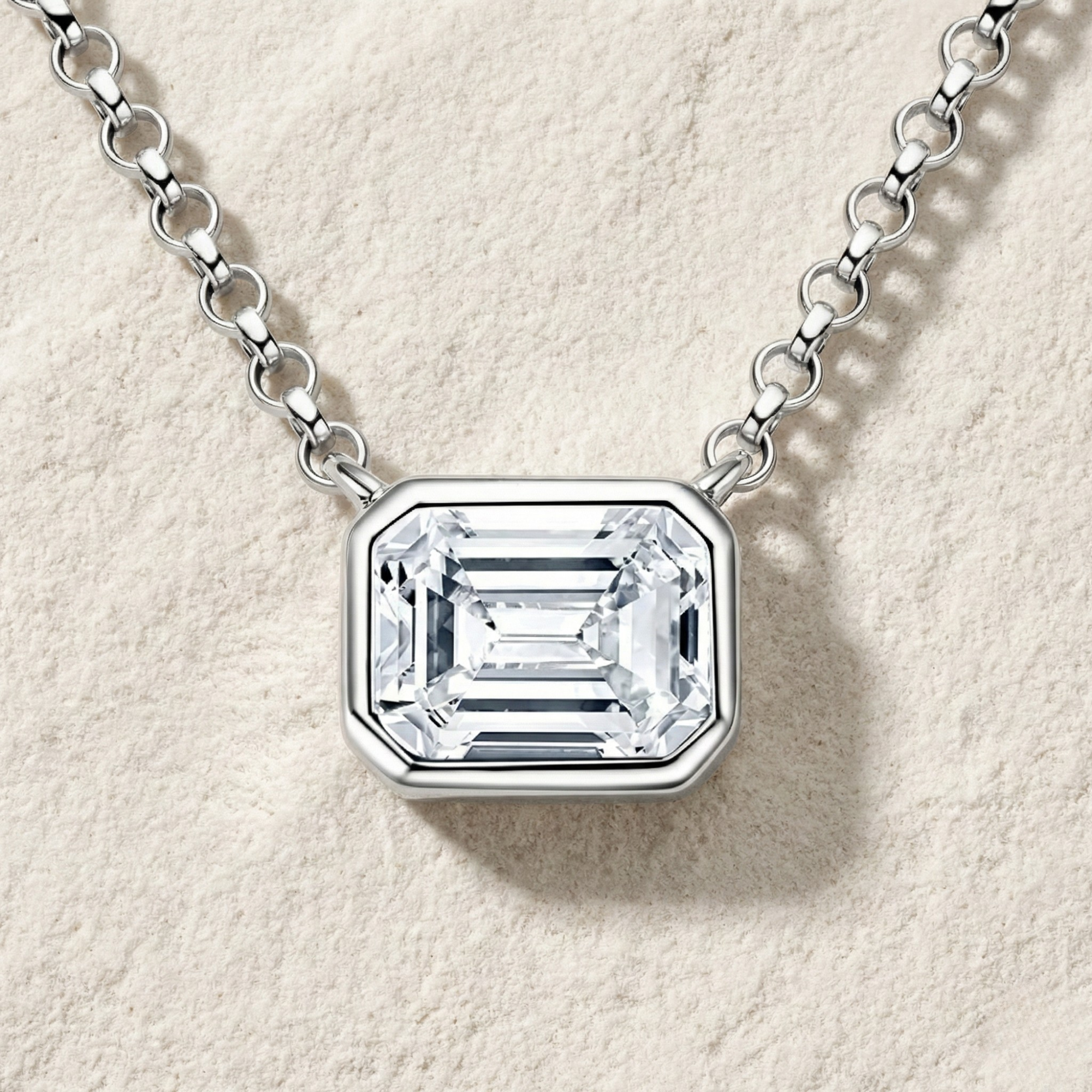 שרשרת מואסנייט אמרלד 1 קראט