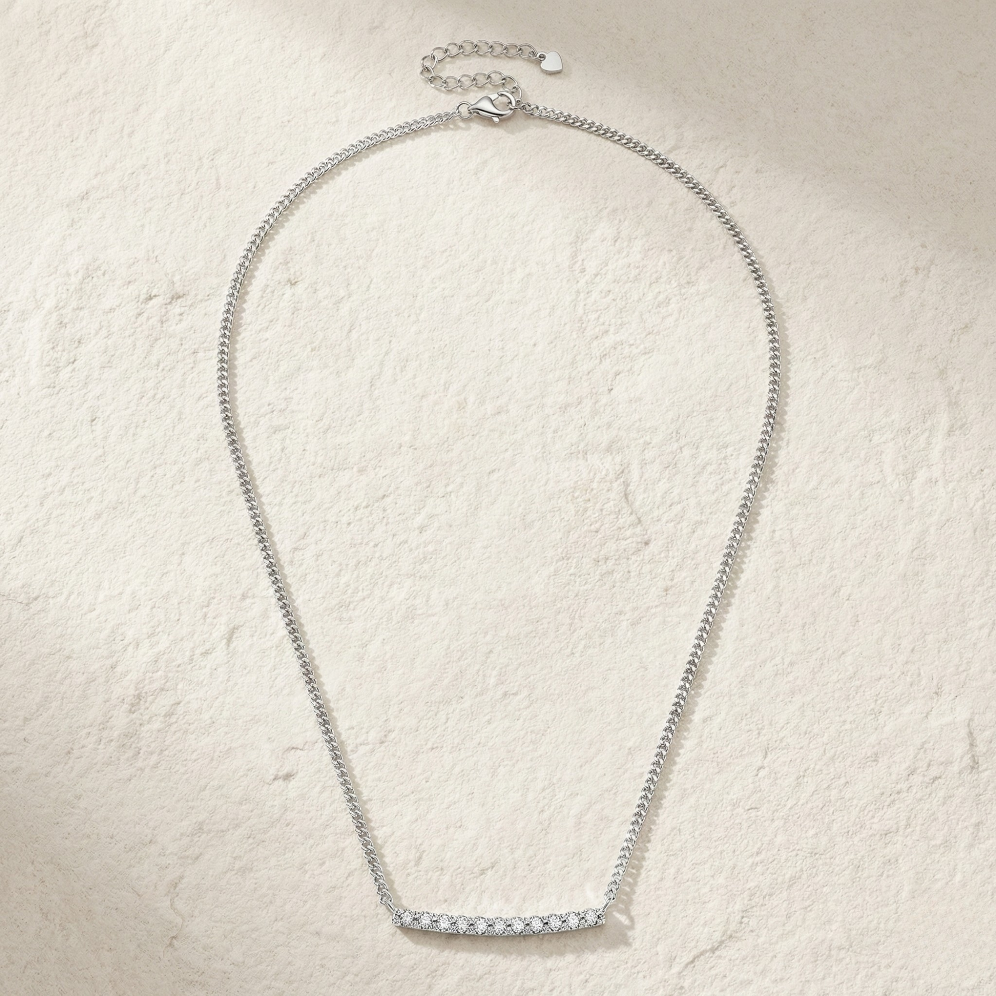 שרשרת קובאני פלטה מואסנייט 1.1 קראט