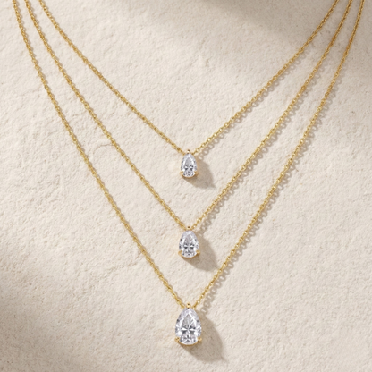 שרשרת קלאסית בחיתוך טיפה