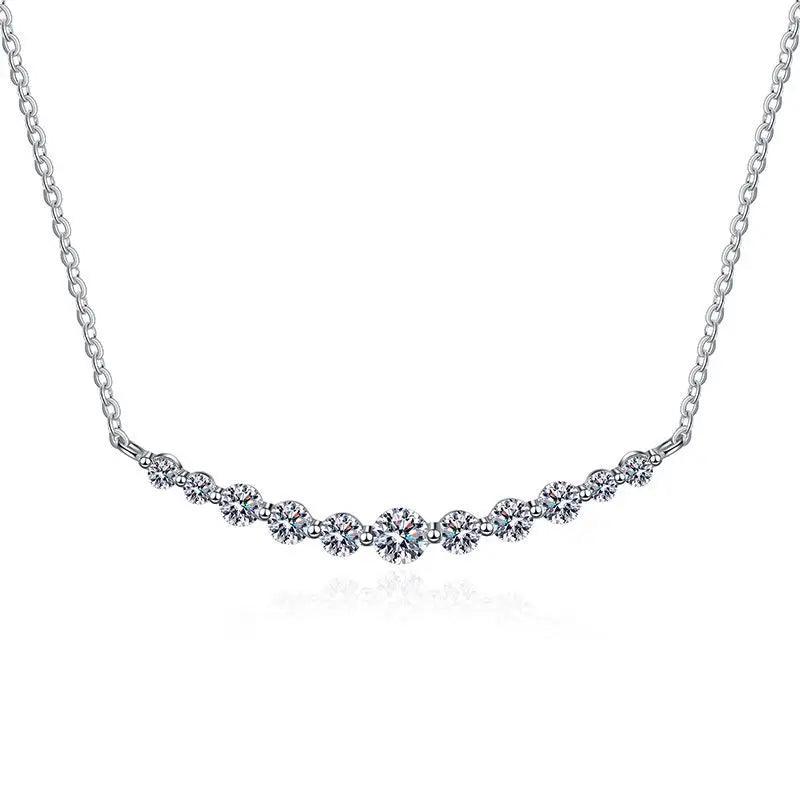 שרשרת 11 אבנים מדורג - Makeda Jewelry